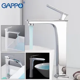 Robinets de lavabo de salle de bain Gappo bassin cascade grande robinet mélangeur de robineur