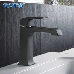 Robinets de lavabo de salle de bain Gappo Black Robinet Deck Mouted Brass Basin Bascall Torneira Tap Grifo Single Handle GA1050