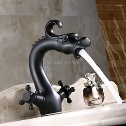 Robinets de lavabo de salle de bain Gizero Dragon Design Robinet Bassin Basin Bascall Basfer Tap Solid Deck Moded Fashion Taps Zr324