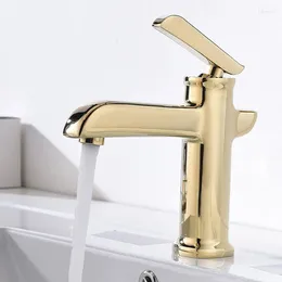 Robinets d'évier de salle de bain Golden Classical Special Design Gold Basin Faucet