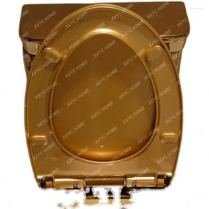 Wastafelkranen Gouden Toiletafdekking Universele Slow Drop Mute Voetstukring UV Board Closestool Fittings