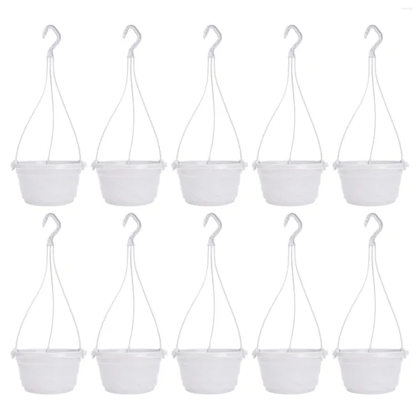 Robinets de lavabo de salle de bain Pots de fleurs suspendus Pot de fleurs Panier en plastique Jardinières murales Paniers d'intérieur Pot de fleurs Balcon Support extérieur Garde-corps