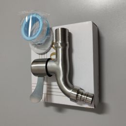 Robinets d'évier de salle de bain en métal de haute qualité ménage SUS 304 adaptateur de machine à laver murale en acier inoxydable rapide sur robinet Bibcocks extérieur