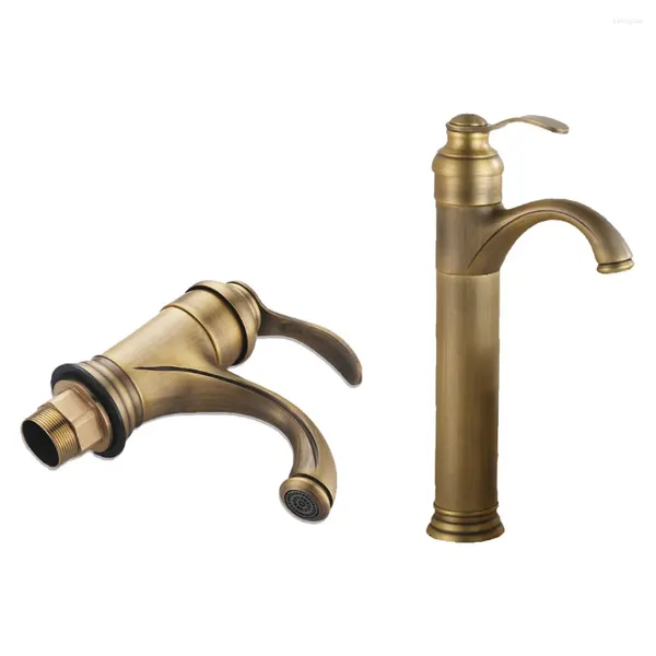 Grifos de lavabo de baño Home El Vintage Basin Faucet Reemplazo de cobre frío Grifo de agua Accesorios de cocina Alto