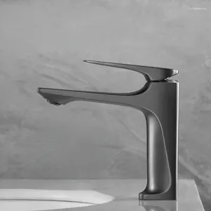 Robinets de lavabo de salle de bain ménage robinet moderne bobine en laiton et lavabo à eau froide