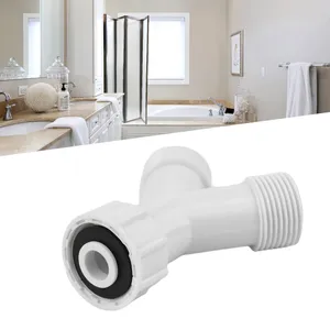 Badkamer wastafel kranen innovatieve dubbele inlaat junction split vaatwasser wasmachine y tee connector adapter voor efficiënt watergebruik!