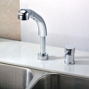 Grifos de lavabo de baño Grifo de cocina Monomando Tipo partido 2 agujeros Comercial