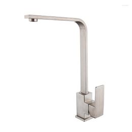 Grifos para lavabo de baño, grifo de cocina de acero inoxidable y agua fría, grifo cepillado para lavabo de verduras