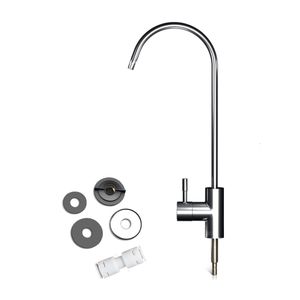 Badkamer Wastafel Kranen Keuken Water Kraan 14 Inch Sluit Slang Omgekeerde Osmose Filters Onderdelen Purifier Direct Drinken Tap 230628