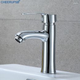 Robinets de lavabo de salle de bain Kraan Uitloop Basin robinet à handle de pont à poignée montée à poignée froide Bouxeur d'eau de ruisseau Taps Mousse Buse Kranen