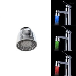 Robinets d'évier de salle de bains, robinet à LED coloré, buse d'éclaboussure de cuisine à changement automatique, lavabo de douche, lavage des mains créatif émettant de la lumière