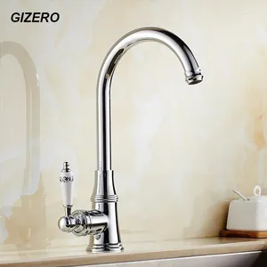 Robinets d'évier de salle de bain robinets en céramique de style euro luxueux 360 Bouchage pivot