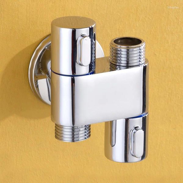 Grifos de lavabo de baño mini superior e inferior uno en dos válvula triangular spray pistolas de agua dispensador de agua para lavadora lana grifo