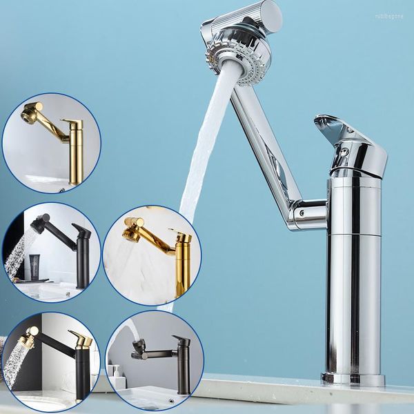 Robinets d'évier de salle de bain Multifonctionnel 1080ﾰ Rotation Robinet Mitigeur Froid Eau Anti-éclaboussures Pommeau De Douche Aérateurs Plomberie Robinetterie