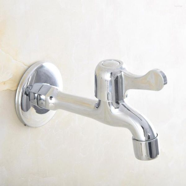 Robinets d'évier de salle de bain Chrome poli en laiton mural mitigeur vadrouille robinet de piscine/robinet d'eau de jardin/robinets de blanchisserie Lav165