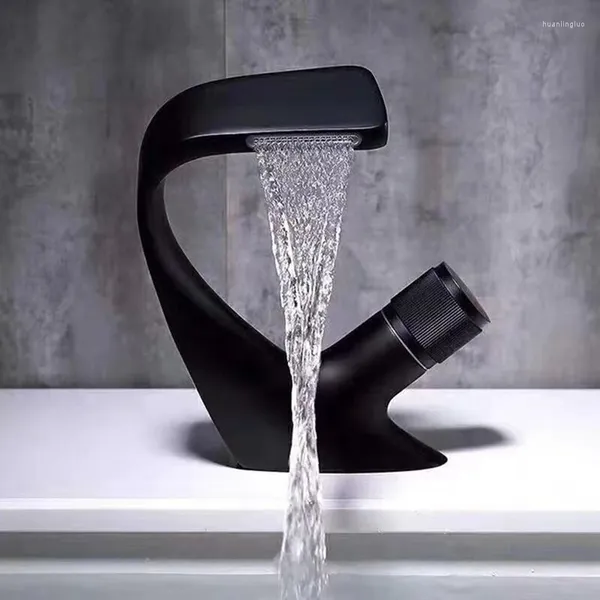 ¡Promoción en grifos para lavabo de baño!Grifo de agua, grifo con caño, perilla de bañera, mezclador de lavabo, acabado cromado generalizado, cobre para el hogar E