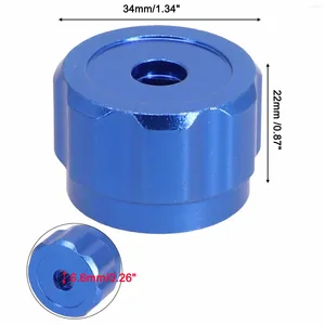 Robinets d'évier de salle de bains Poignées de robinet à roue ronde Poignées de collecteur Bouton en alliage d'aluminium Bleu HVAC Accessoires de climatiseur pour la maison
