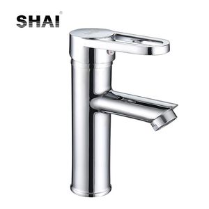 Robinets de lavabo de salle de bain SHAI mitigeur de lavabo en laiton navire finition chromée mitigeur d'eau et d'eau froide SH2713