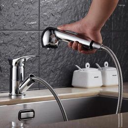 Robinets d'évier de salle de bains, poignée unique, robinet extractible, deux modes, mélangeur d'eau multifonctionnel à 360 degrés