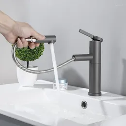 Robinets d'évier de salle de bain robinet de cuisine noire en acier inoxydable à deux fonctions à manchette unique SORT OUT et à l'eau froide Taps montés sur pont