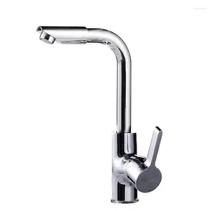 Robinets de lavabo de salle de bain TEMKUNES 360 ROTATE BASIN ROBET RAPICE CHROME BRAME VÉSEL MÉTIQUET