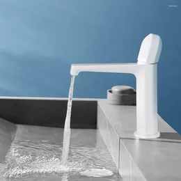 Robinets de lavabo de salle de bains Tianview Bassin sous comptoir Robinet en laiton Lavabo de toilette Lavabo froid et eau blanche