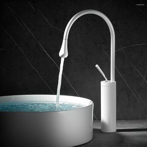 Badkamer wastafel kranen tianview witte creatieve messing bassin kraan minimalistisch aanrecht en koud single wash zwart goud