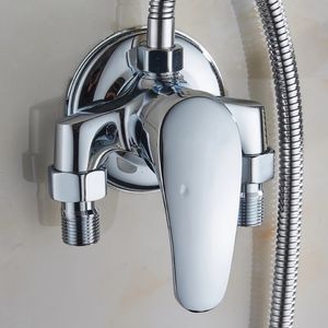 Robinets d'évier de salle de bains Robinets mitigeurs universels de douche de bain montés sur le pont Chrome et accessoires de remplacement de mélange à froid 230713