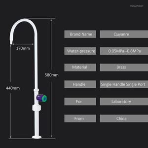 Badkamer Wastafel Kranen Vidric Enkele Poort Laboratorium Kraan Handvat Koud Water Mixer Lab Elleboog Kraan