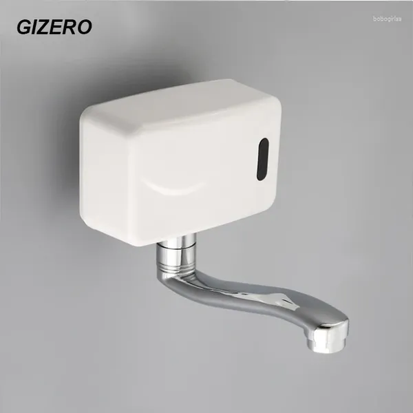Grifos de lavabo de baño grifo de sensor automático montado en la pared de agua de agua Tap con la mano libre de torneira fría fría zr1024
