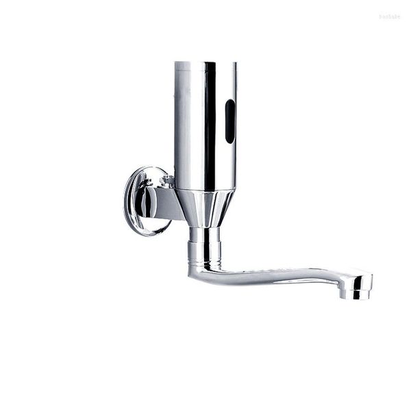 Robinets d'évier de salle de bain montés au mur en laiton capteur d'induction rotatif robinet infrarouge intelligent lave-mains robinet automatique J20020