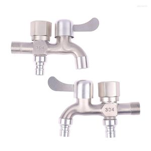 Bathroom Sink Faucets Washing Machine Faucet Double Water Outlet Mop Pool Tap Outdoor Garden Fast Bidet Accessories