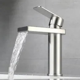 Badkamer wastafel kranen wasruimte bekken kraan kranen tikken lichaam 304 roestvrijstalen mixer agua koude keramische klep kern grifos de dutch