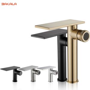 Rabinets de lavabo de salle de bain Bascall Basin noir Bath Bath Batteur à eau froide Vanité Tap Deck Mounted Washingin Tap 230406