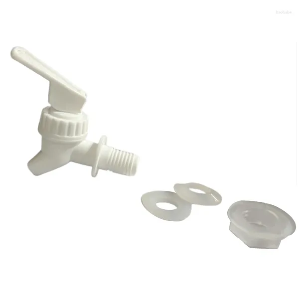 Grifos de lavabo de baño Grano blanco 15 mm Grifo a prueba de fugas Grifo de agua Botella de vino de vidrio Barril con dispensador de válvula de filtro