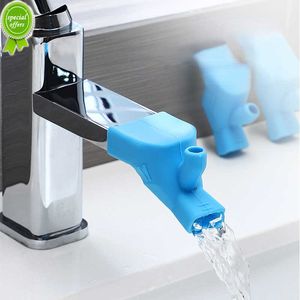 Bathroom Sink Nozzle Faucet Extender Rubber Elastic Water Tap Extension Kitchen Faucet Accessories for Children Kid Hand Washing