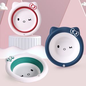 Lavabos de salle de bain Bowknot Cartoon Lavabo Meubles pour enfants Lavabo pliable Bébé Petit bassin né Meubles de maison 230211