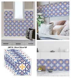 Pegatina de baño Mosaico autoadhesivo Papel tapiz de cerámica Pegatinas Decoración para el hogar Cocina Aseo Papel de pared V5