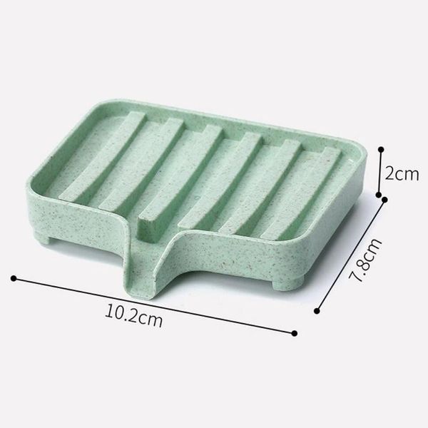 Salle de bain Organisation 1PC Savon de bain de bain 10.2x7.8x2cm Plateau de plaque dégradable Home Porte-cuisine