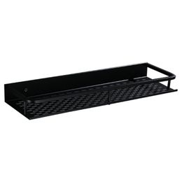 Badkamer Opslag Organisatie Keuken Ruimte Aluminium Zwart Houder Organizer Zeep Douche Mand Cosmetische Hoek Plank Rack Wandmontage