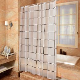 Badkamer toilet deur gordijn douchegordijn 3D waterdichte meeldauw proof peva bad gordijn douche gordijnen milieu 210609