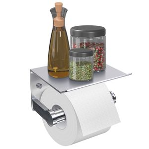 Badkamer toiletpapier houder telefoonrek wandmontage wc roll papieren telefoonhouder met handdoekplank tissueboxen badkamer accessoires