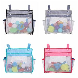 Bolsa de almacenamiento de juguetes de baño, bolsa de malla de juguete para niños, organizador de muñecas para baños, pared colgante, gran capacidad, organización de baño, suministros de baño BC400