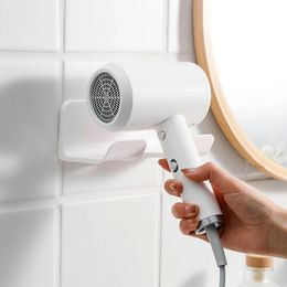 Badkamer aan de muur gemonteerde föhnbeugel douche opbergrek zelfklevend plastic huishoudelijk wasruimte organisatierek 240123