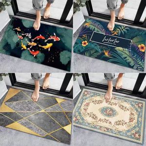 Tapis de porte absorbant l'eau de salle de bain, tapis de pied à séchage rapide, tapis antidérapant de salle de bain, seuil de porte, tapis de salle de bain