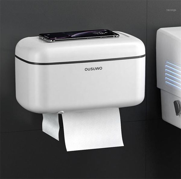 Boîte de papier toilette étanche pour salle de bain Supports de produits de stockage de tissus muraux