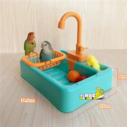 Bassin d'artefact de bain d'oiseau, Xuanfeng pivoine petit perroquet produits solaires boîte de bain d'eau à circulation automatique appareils jouets