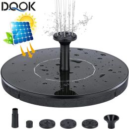 Baths Mini Solar Water Fountain Pool Pond Waterfall Fountain Garden Decoration Outdoor Bird Bath Solar Powered Fountain Floating Water