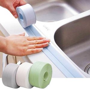 Juego de accesorios de baño Bañera Estufa de gas Fregadero Cinta de sellado PVC Baño Cocina A prueba de moho Etiqueta de costura de belleza impermeable Gadgets prácticos