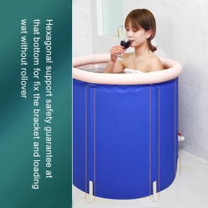 Baignoires Seau De Bain Seau De Bain Adulte Baignoire Gonflable Ménage Épaissi Grande Baignoire Corps Complet Adulte Seau De Bain Pliant